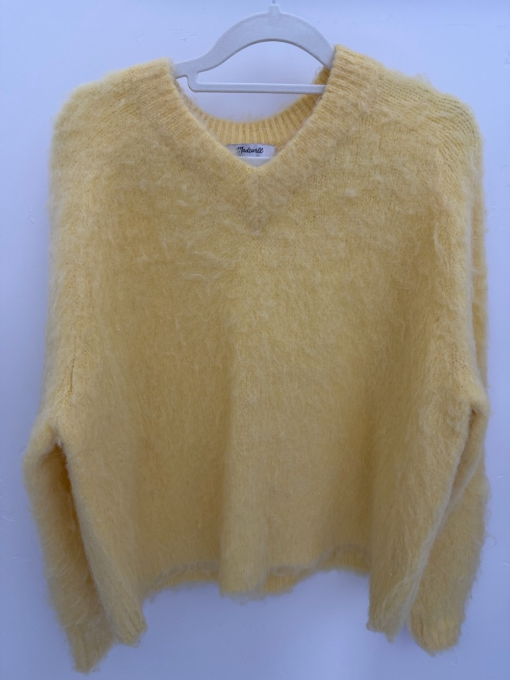 Madewell butter yellow pullover sweater